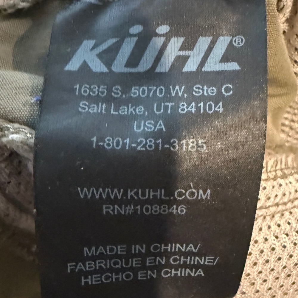Kuhl Mens Hiking Shorts Green Khaki KÜHL Renegade Shorts Cargo 34 Waist 10 seam - Picture 10 of 16